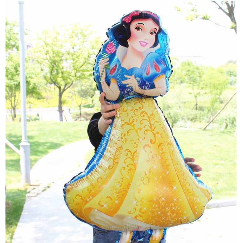 1 Bong Bóng Bơm Khí Heli Hình Công Chúa Disney 3D Dùng Trang Trí Tiệc Sinh Nhật