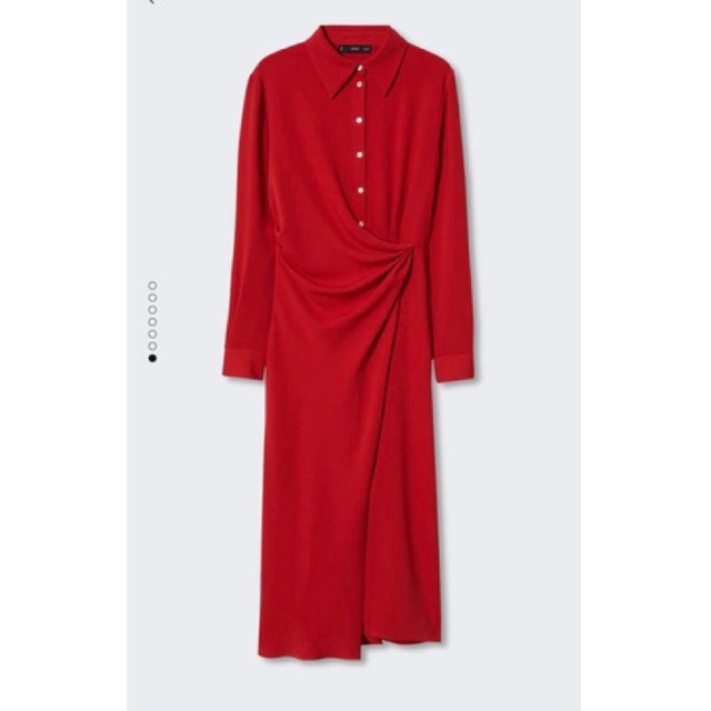 Đầm Đỏ Sơ Mi M.a.n.g.o