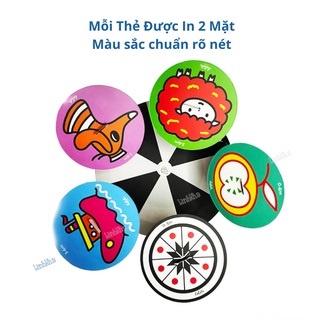 Đồ chơi treo cũi, treo xe đẩy đen trắng kích thích thị giác cho trẻ sơ sinh 10 thẻ gắn nhãn theo độ tuổi shop BOLYN