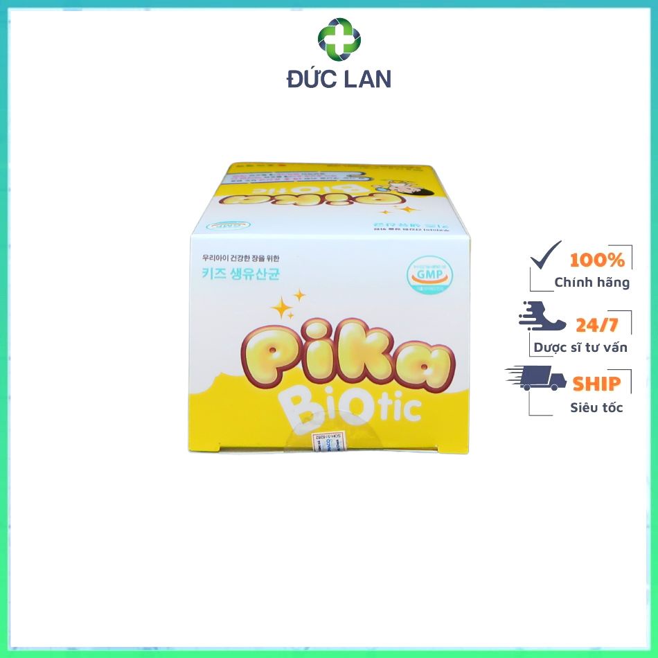 MEN VI SINH PIKA BIOTIC HỘP 30 GÓI - HỖ TRỢ TĂNG CƯỜNG HỆ VI SINH, GIẢM TÁO BÓN, TIÊU CHẢY