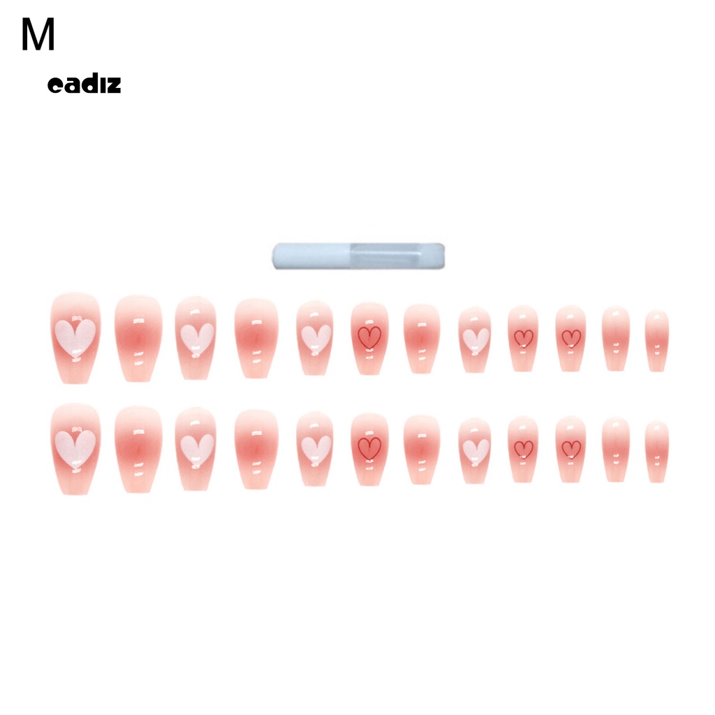 1 Bộ Móng Tay Giả Màu Sắc Tươi Sáng Dùng Trang Trí