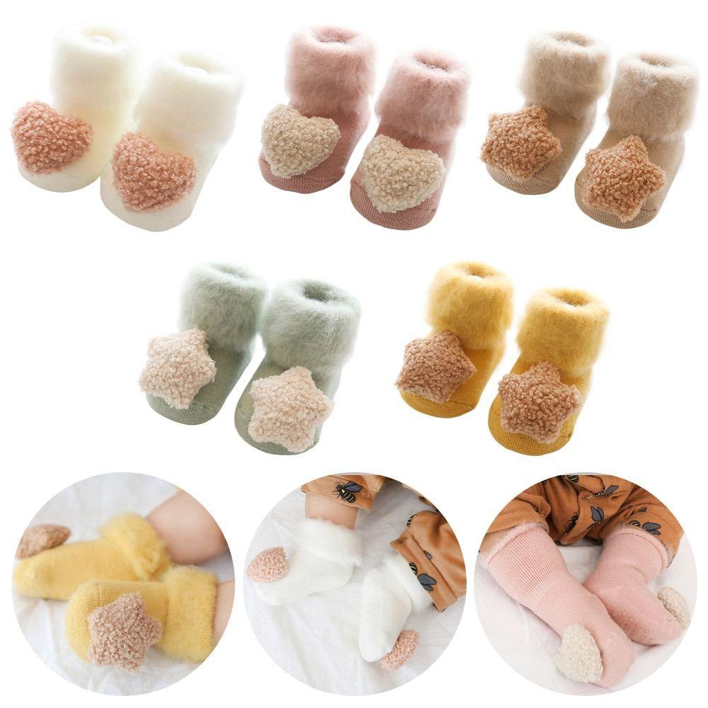 SUMU Tất Nhung Chống Trượt Thời Trang Thu Đông Cho Trẻ Em