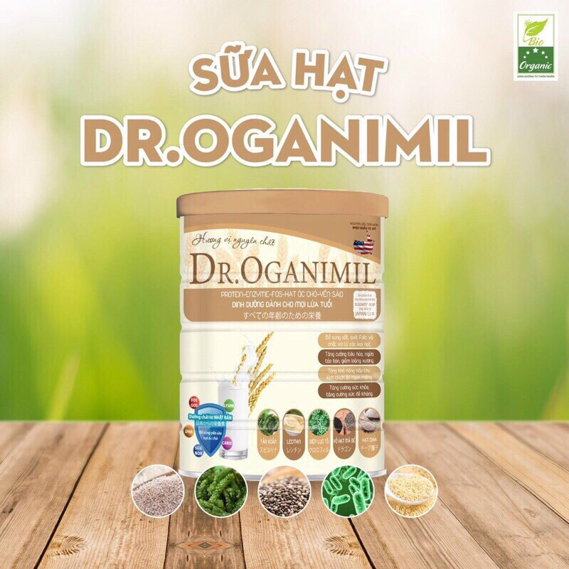 Sữa Hạt DR OGANIMIL 800g dinh dưỡng cho mọi lứa tuổi từ các loại hạt giá trị cao