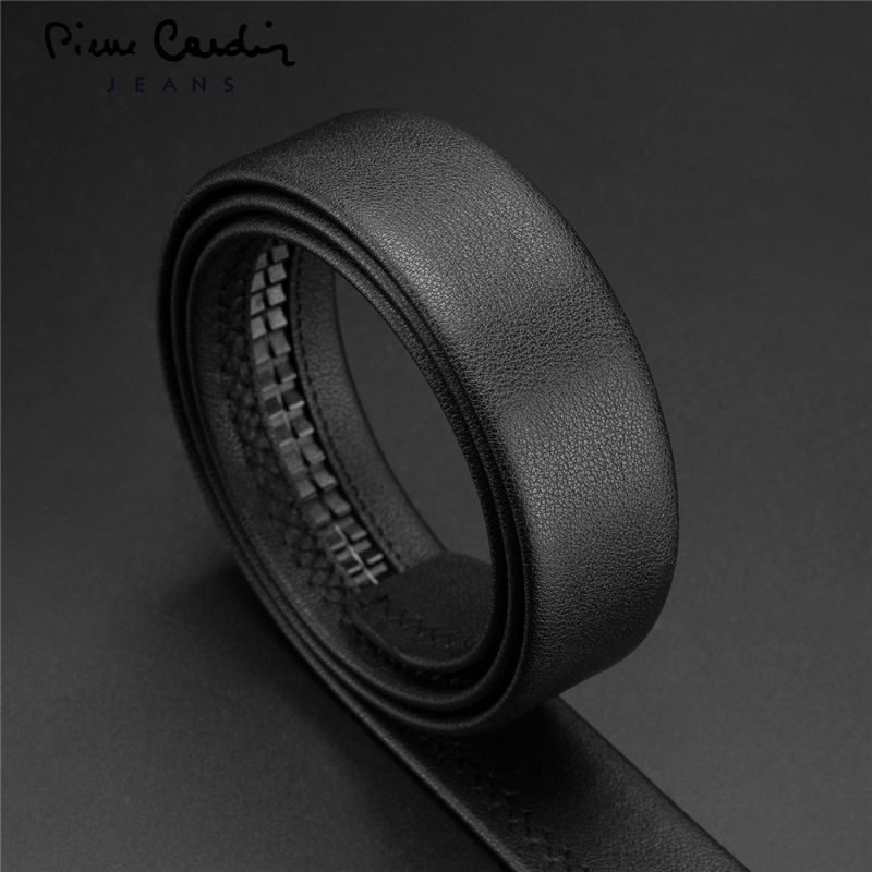 Thắt lưng nam da thật Pierre Cardin chính hãng J1A826Z-2111101A sọc nổi da thật Khóa tự động dây nịt Nam