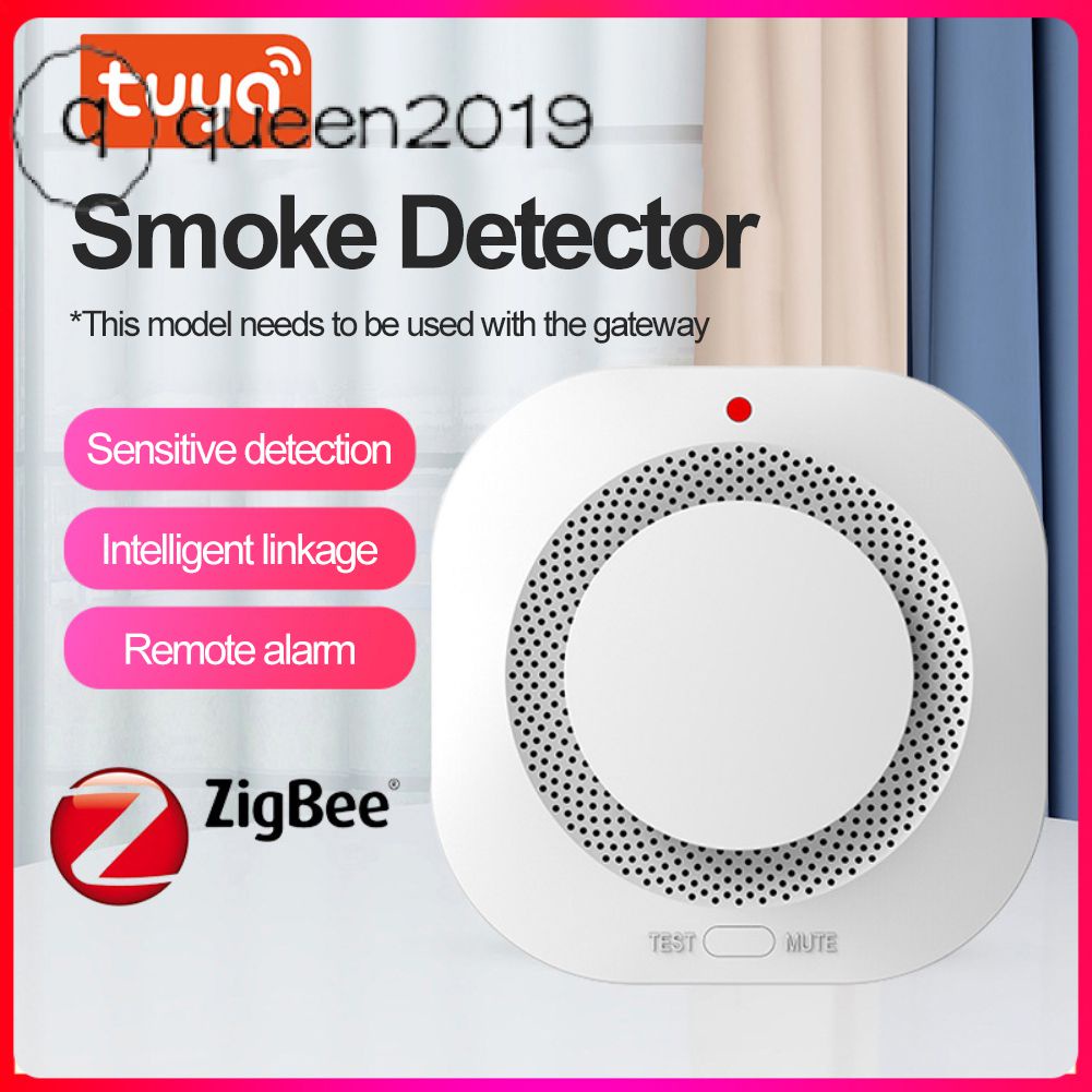 Tuya Thông Minh Zigbee Nguy Hiểm Phát Hiện Năng Lượng Cảnh Báo Cao Cấp Âm Thanh Optoelectronics Cảm Biến Queen2019
