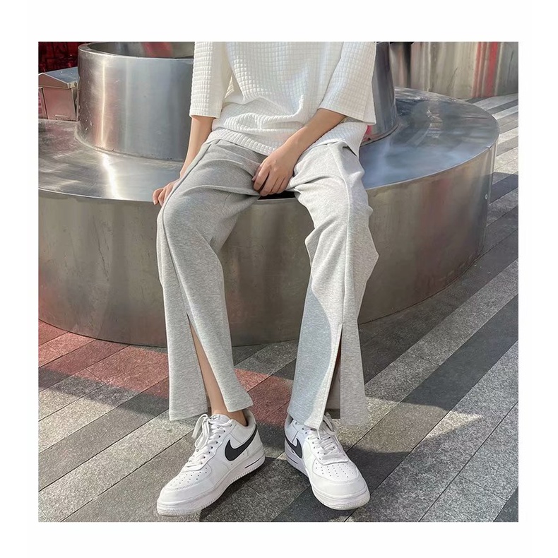 Quần ống rộng Xẻ Tà Thời Trang Mùa Hè Hàn Quốc Cho Nam