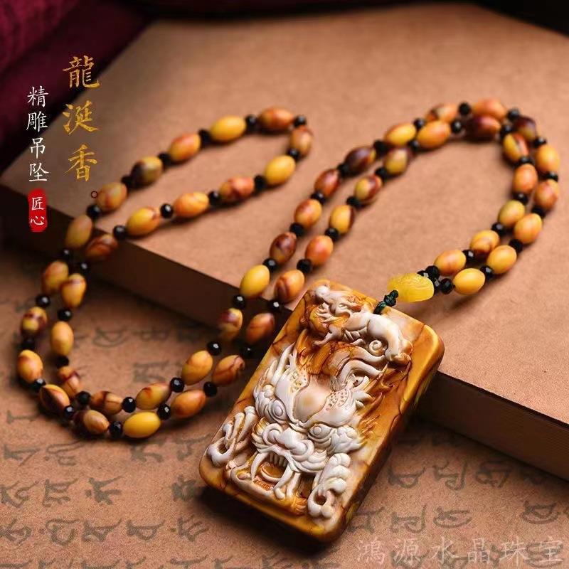 Set 22 Mặt Dây Chuyền Đá Hổ Phách Bán Chạy Hình Rồng Pixiu