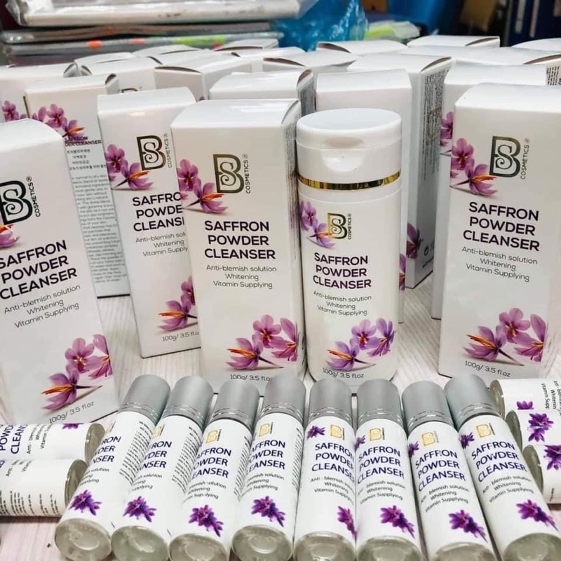 Bột rửa mặt Saffron - Saffron powder cleanser  - lọ mini size