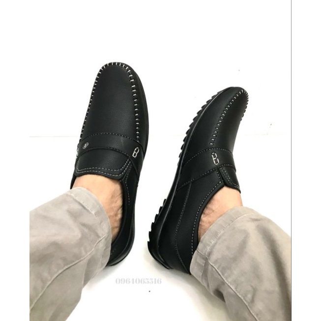 Giày mọi nam mẫu mới..kiểu dáng đẹp..size từ 39-44..mã GM06..màu đen.. đế khâu sẵn rất chắc chắn