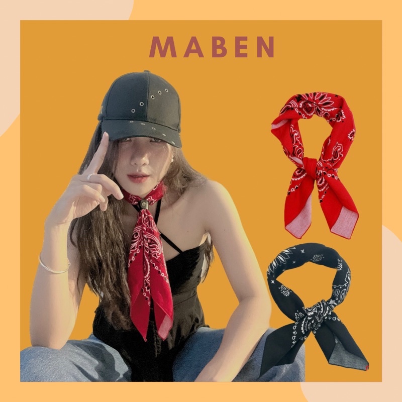 Khăn bandana loại dày size 60x60cm - Maben