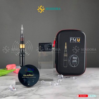 Máy phun xăm kỹ thuật số mini kim lò xo PMU-03, Máy phun môi kỹ thuật số Sendora