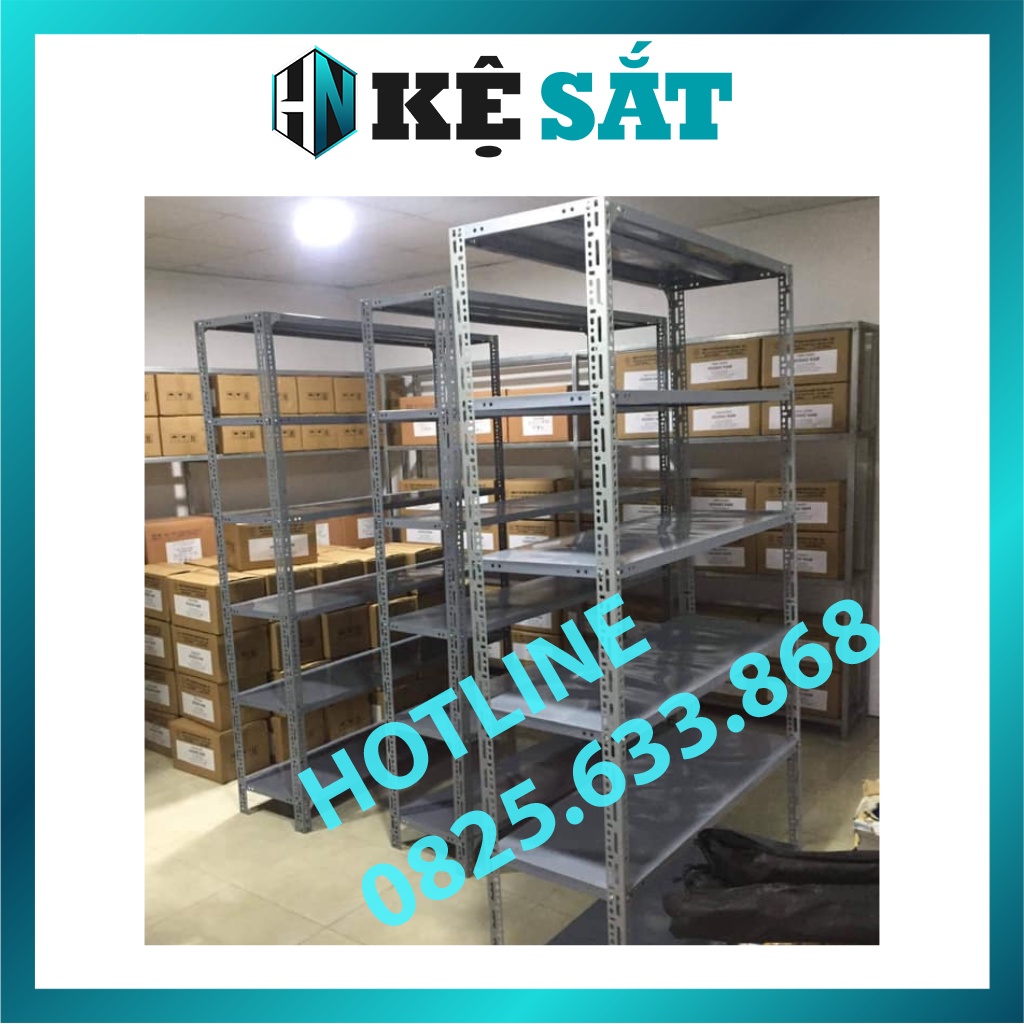 Kệ Sắt V Lỗ Đa Năng Dài 0,8m x Rộng 0,3m x Cao 1m-1,2m-1,5m-2m – 3,4,5,6 Tầng - Kệ Sắt Hà Nội