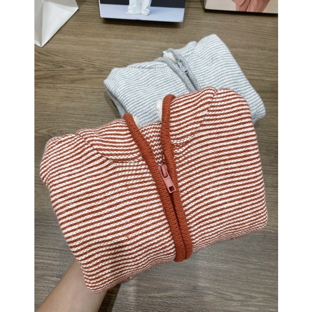 XD- Áo khoác len mũ lót lông size 12m-5y