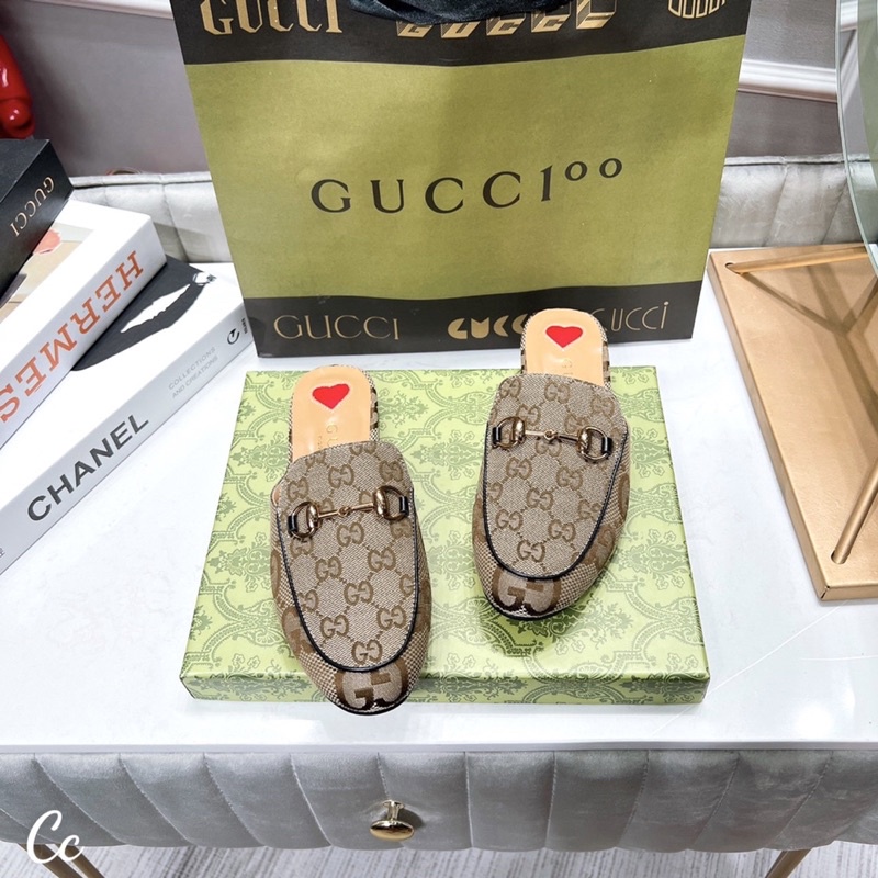 Sục Gucci Hoạ Tiết Nâu Full Size 35-39  -  By Anh Dinh Phuong