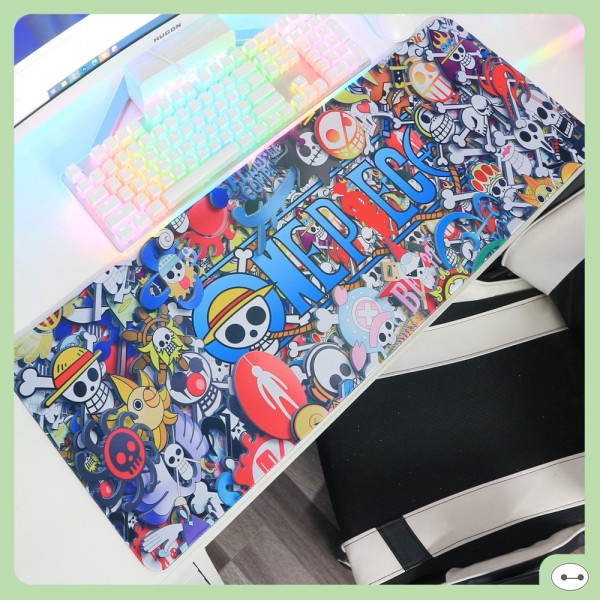 Miếng Lót Chuột, Pad Chuột, Bàn Di Chuột Cỡ Lớn STICKER ONE PIECE size 90x40x0.3cm - 80x30x0.3cm - Đỗ Lợi Computer