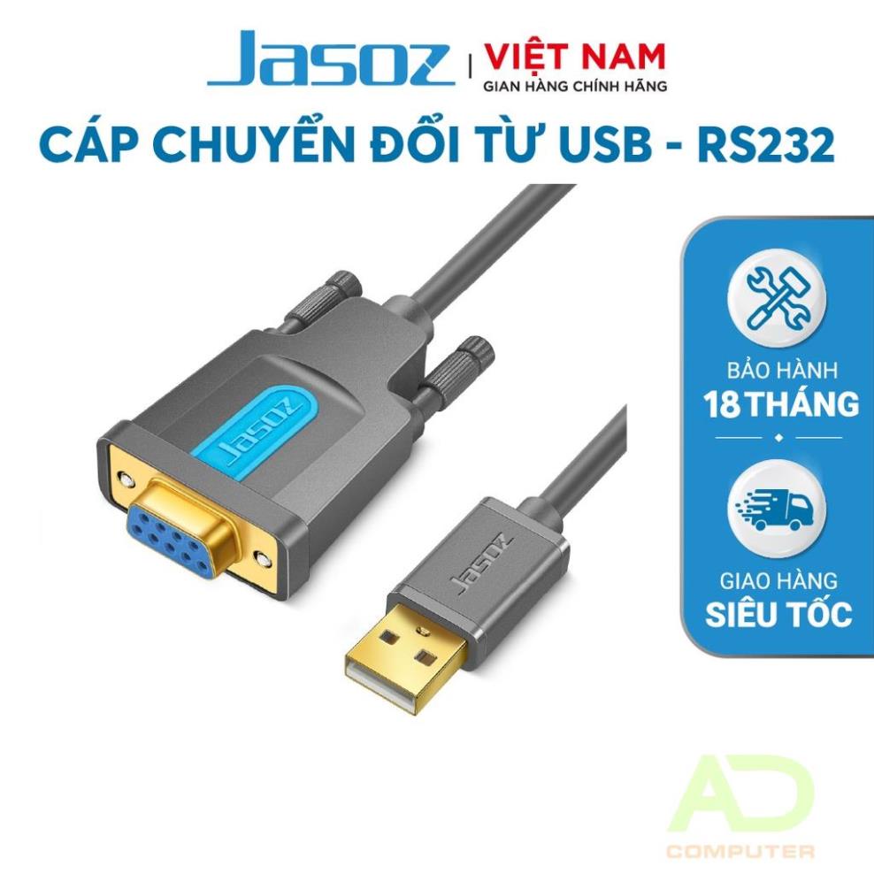 Cáp USB sang RS232 JASOZ I102 - Hàng chính hãng - Bảo hành 18 tháng