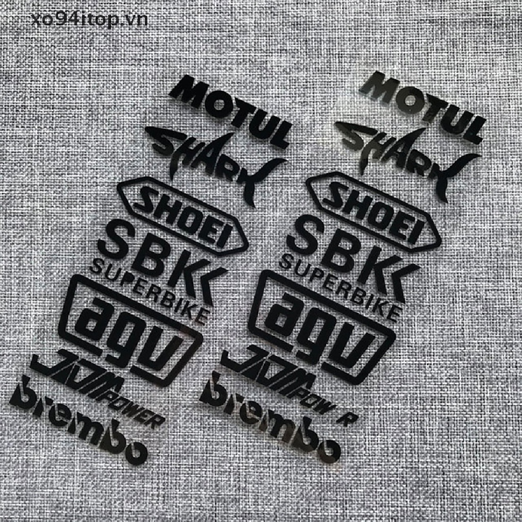 Miếng Dán Trang Trí Mũ Bảo Hiểm Xe Hơi / Xe Máy Màu Laser