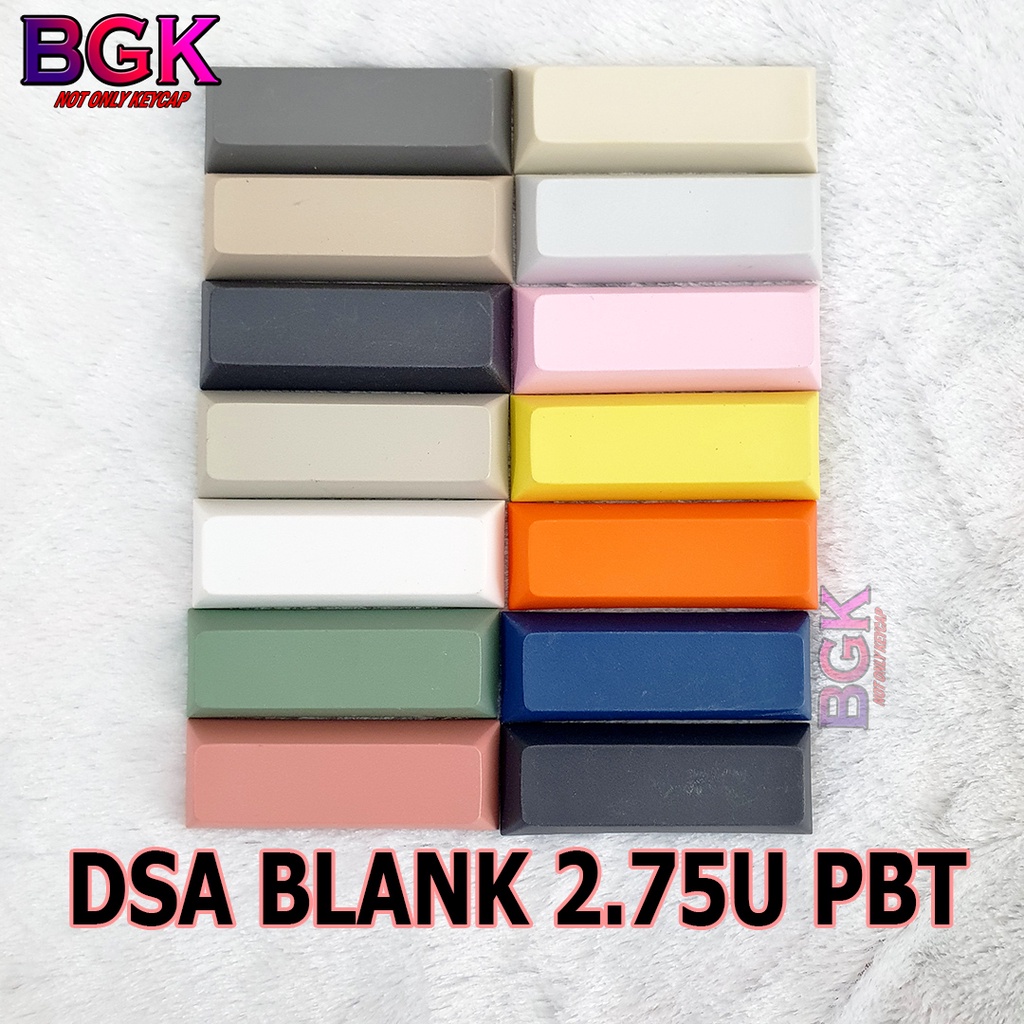 Keycap Lẻ Nút Bàn Phím Cơ Chuẩn DSA Blank 2.75U Chất Liệu PBT Màu Carbon