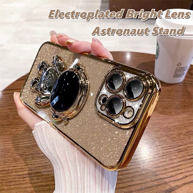 ốp lưng Điện Thoại Mạ Sang Trọng Tương Thích Cho iPhone 11 Pro max 14 Pro Max 14 Plus 13 12 Pro Max Có Bảo Vệ Ống Kính Máy Ảnh Vỏ Silicon Mềm Chống Sốc case