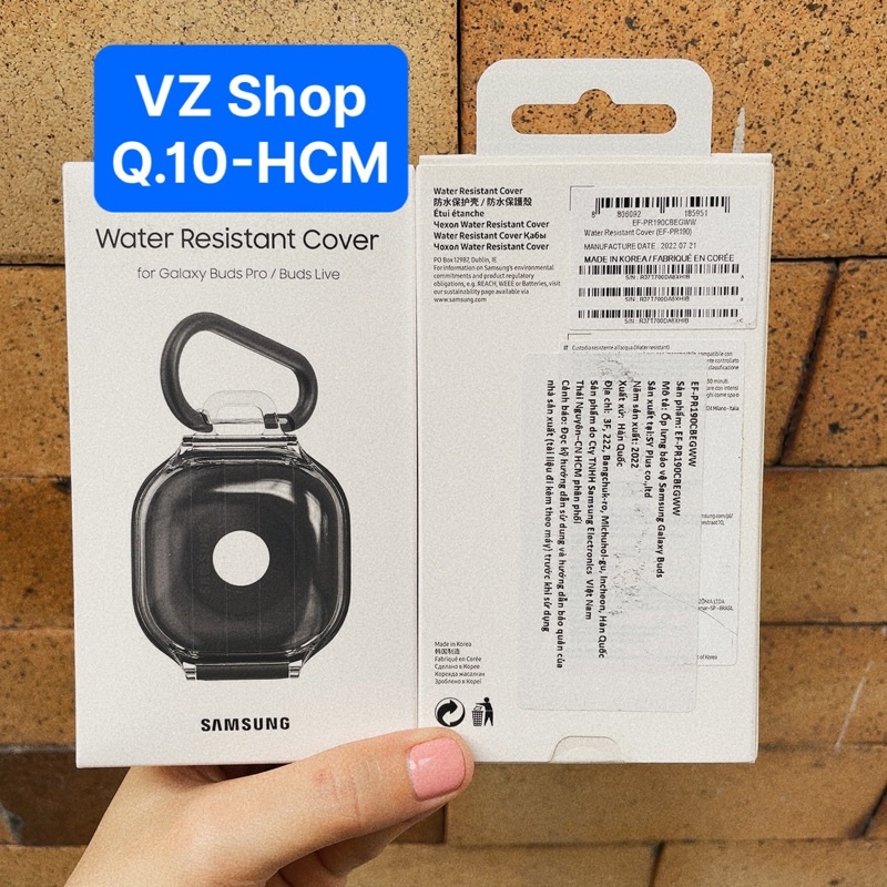 Chính hãng-Ốp chống nước Galaxy Buds Water Resistant Cover bảo vệ tai nghe Buds 2 Pro/Buds 2/Buds Pro/Buds Live