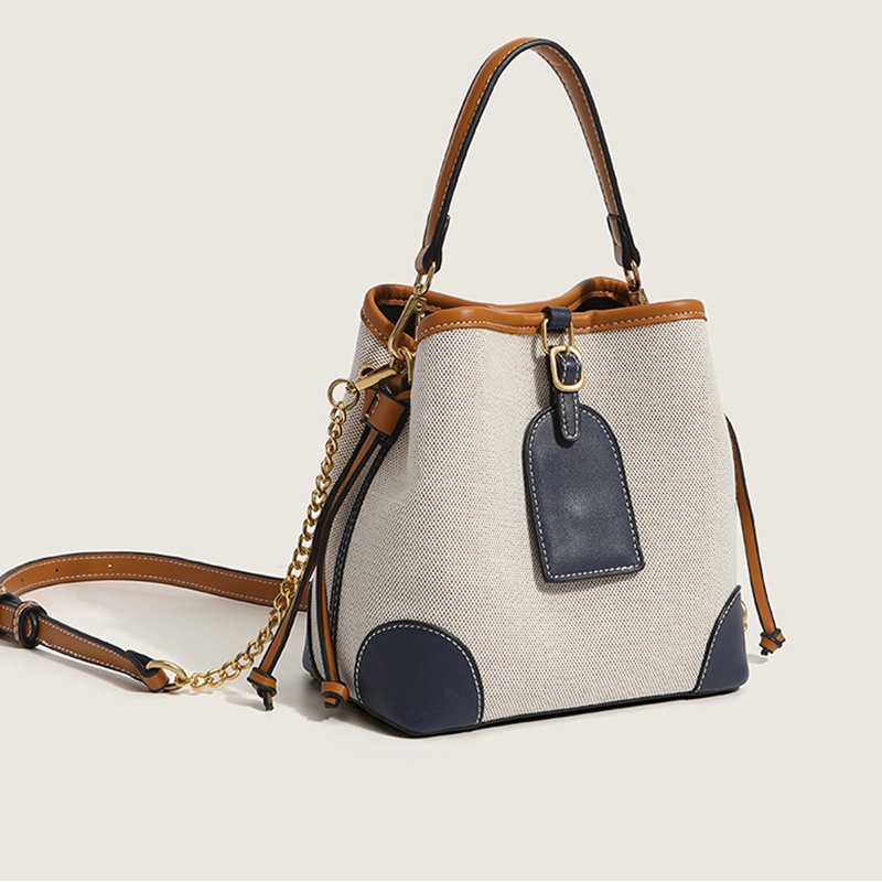 IELGY Túi Đeo Chéo Vải canvas Màu Sắc Tương Phản Thời Trang Cho Nữ