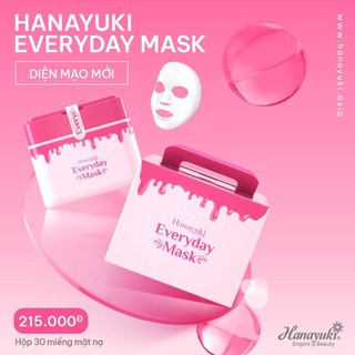 Mặt nạ dưỡng da hằng ngày hanayuki everyday mask hộp 30 miếng