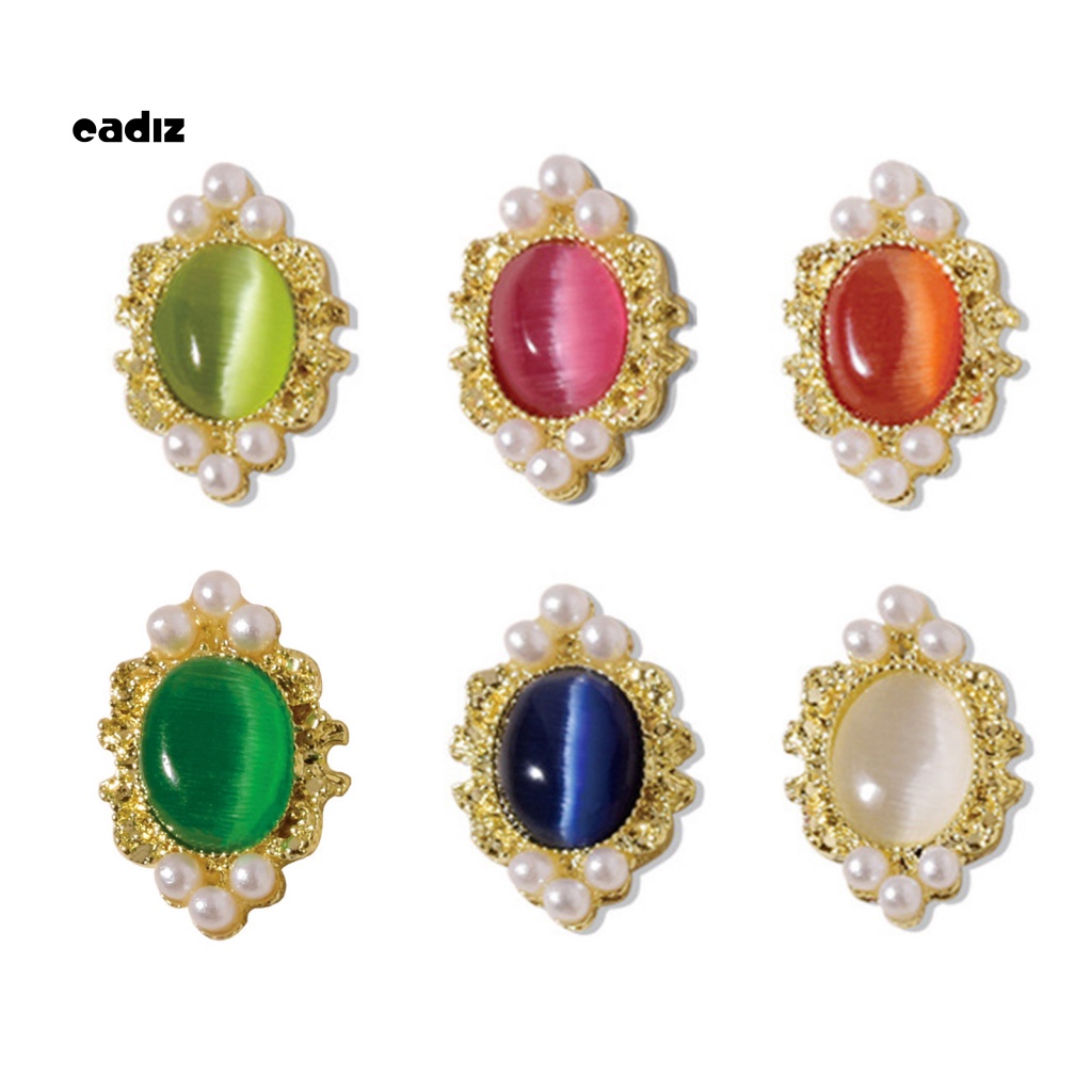 Set 5 Phụ Kiện Đá Mắt Mèo Mini Đính Trang Trí Móng Tay Sáng Tạo