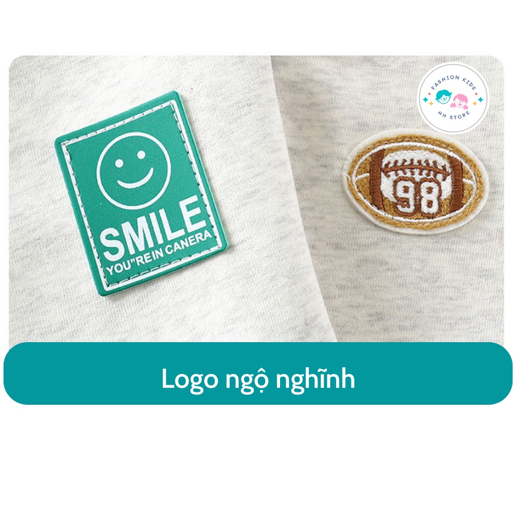 Áo Bomber Bé Trai, Bé Gái  8-10kg, Áo Khoác Nỉ Trẻ Em 3 -12 Tuổi