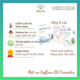 Mặt nạ saffron - hồng sâm - rong biển 3 trong 1 bs cosmetics hàn quốc