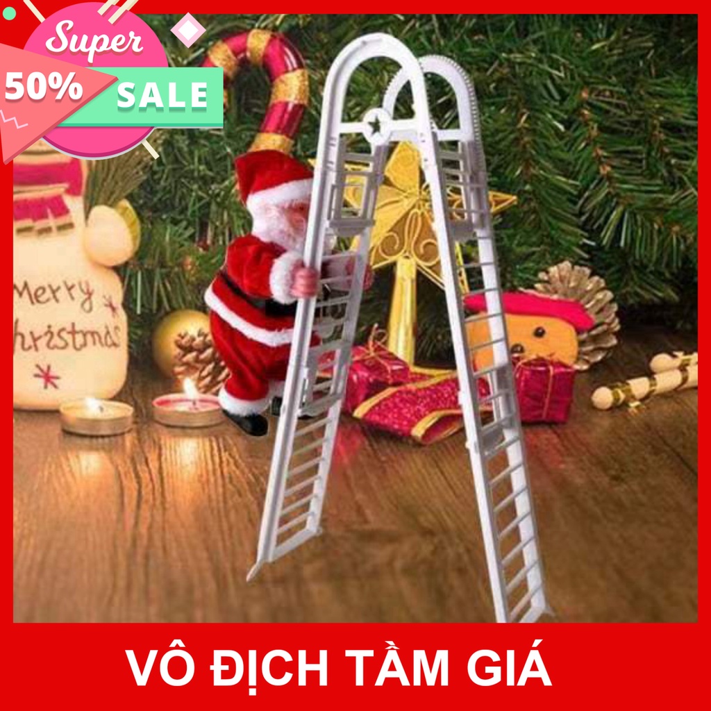 Combo Bộ Đồ Chơi Ông Già NOEL, Ông Già Noel Leo Dây, Leo Thang, Ống Khói, Nhảy Múa Sử Dụng Pin, Đồ trang trí Giáng Sinh
