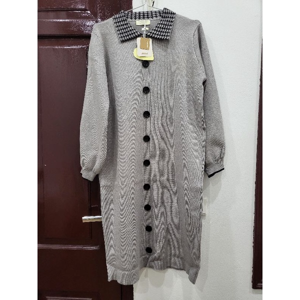 Váy len dáng xuống cổ polo new tag