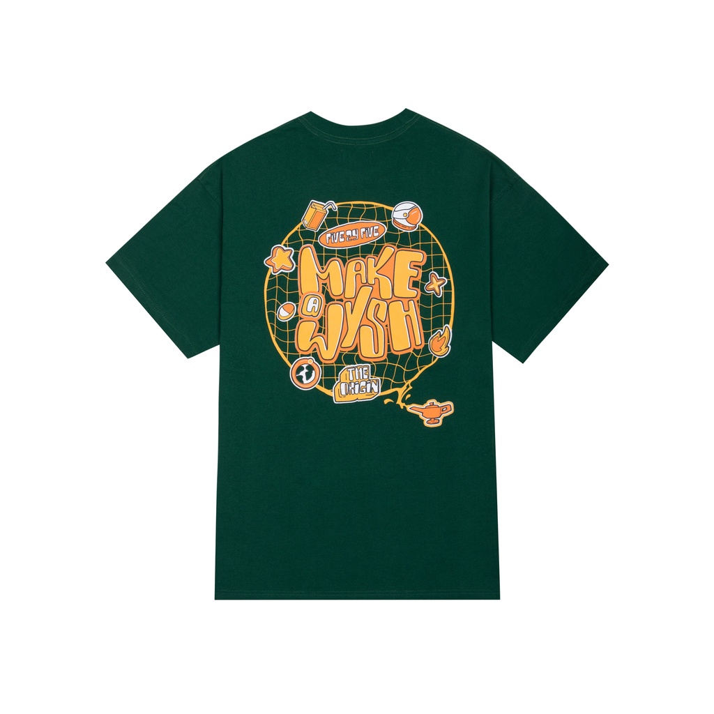 Áo thun WYSH MAKE A WYSH màu xanh lá