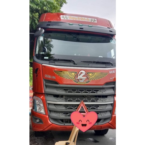 Tem cánh chim dán logo trang trí xe tải, xe Chenglong, Howo A7., Cánh chim dán ô tô tải..