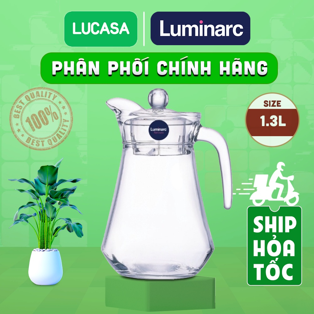 Bình Nước Thủy Tinh Luminarc Arc 1.3L - L2662 | Phân Phối Chính Hãng