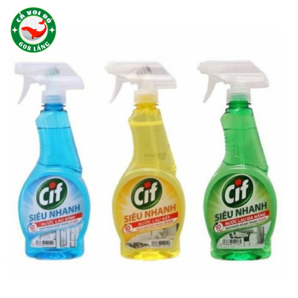 Nước lau kinh Cif 520ml
