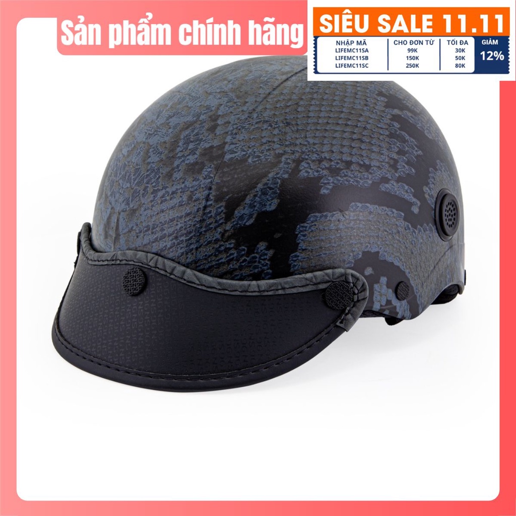 Mũ bảo hiểm lỗ thông gió NÓN SƠN chính hãng A-ĐN-077