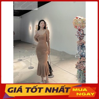 Set Váy Nữ Đuôi Cá Chât Thun Hàng Quảng Châu Sb3010