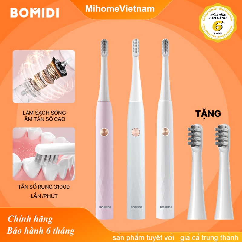 Bàn Chải Điện Bomidi T501 -bàn chải đánh răng điện ,3 chế độ Làm sạch