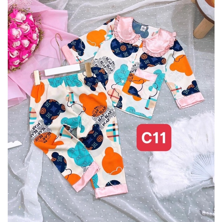 Pizama lụa mango sz 9-21kg