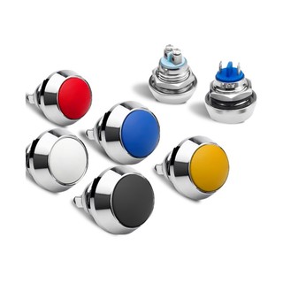 Nút Công Tắc Còi Bằng Thép Không Gỉ 12mm Cho Xe Hơi