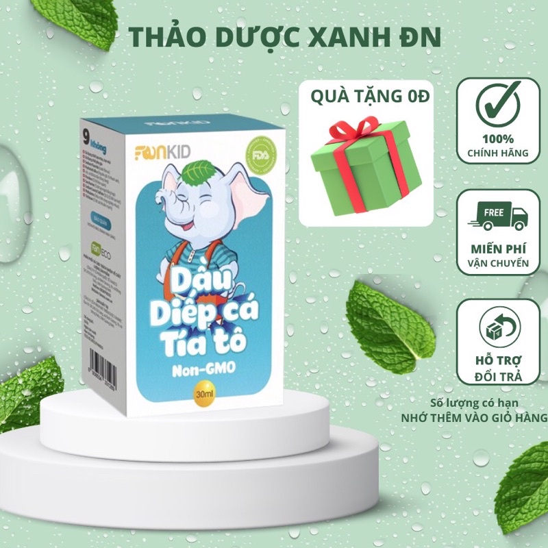 Dầu Diếp Cá Tía Tô - Làm Mát, Tiêu Đờm, Giảm Sốt Giải Cảm [FREE SHIP]