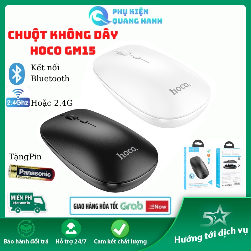 Chuột Không Dây Hoco GM15 Chính Hãng 1200DPI - Mouse Wireless - Bảo hành 12 tháng