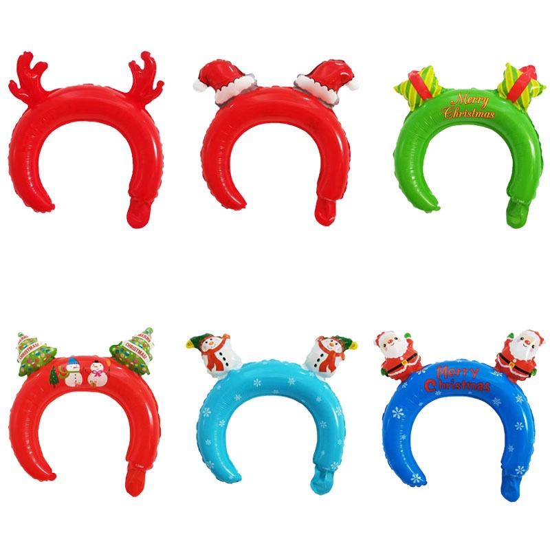 Bong Bóng Nhôm Đội Đầu Trang Trí Halloween / Giáng Sinh