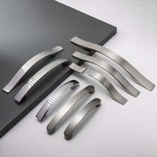 Tay nắm cửa/ hiện đại tối giản chrome sáng, chải, niken ngăn tủ ngăn kéo tay cầm hợp kim nhôm chắc chắn