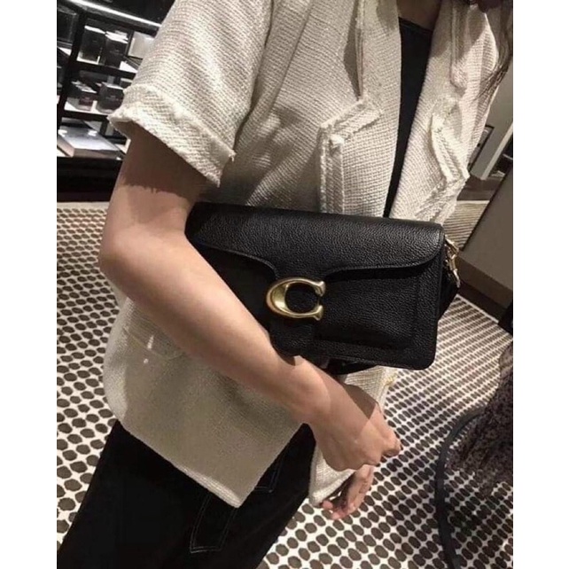 Túi kẹp nách C0ach Tabby da thật nguyên chiếc