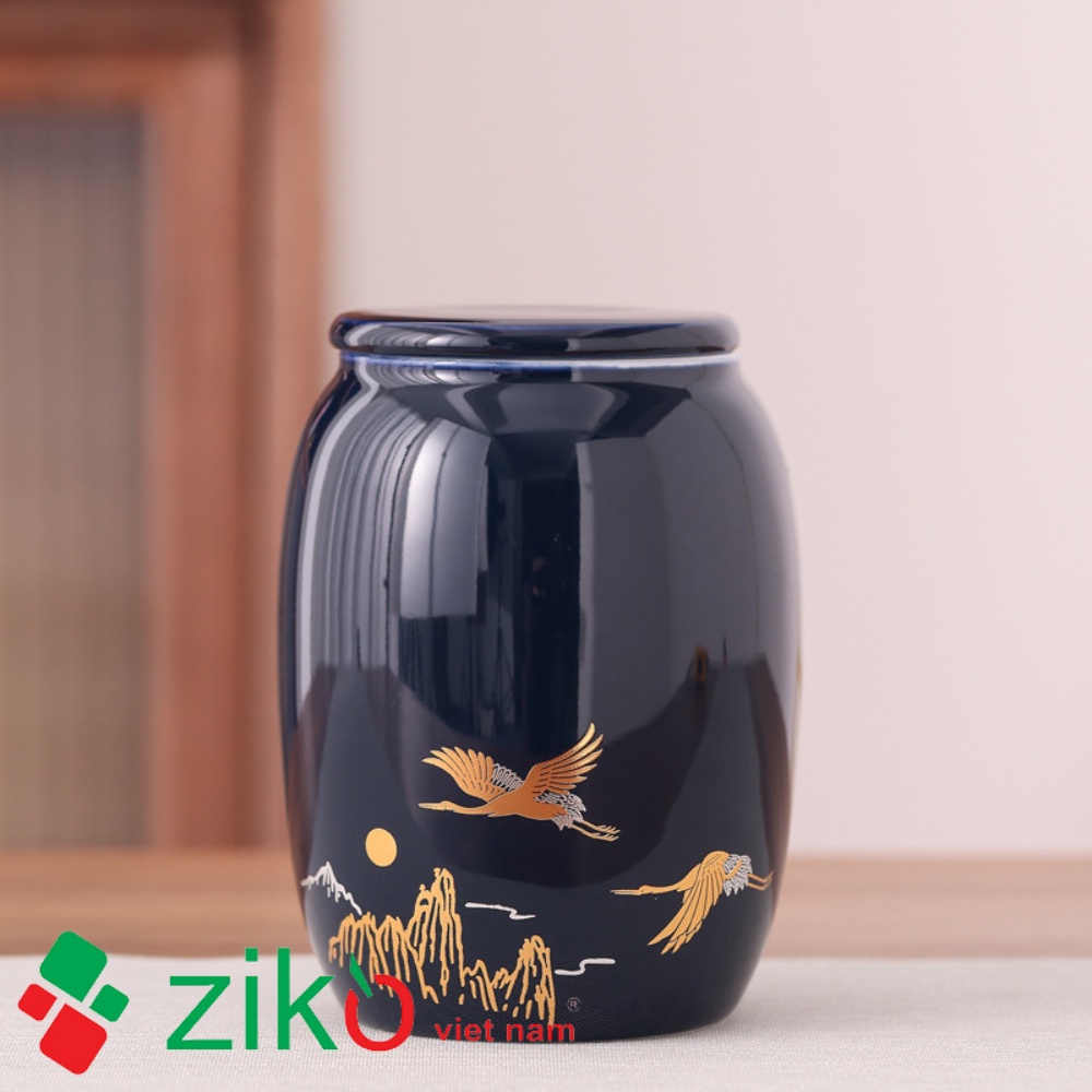HŨ ĐỰNG TRÀ 790ml bằng sứ mẫu giao ngẫu nhiên