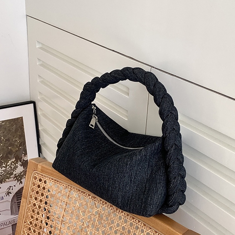 Túi xách tay IELGY vải denim thời trang sành điệu dành cho nữ