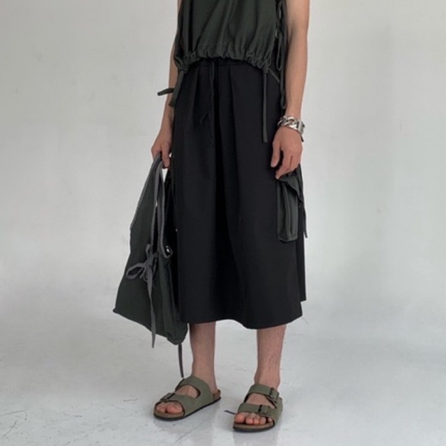 Chân váy dù lưng dây rút - VÁY NHÃY DÙ