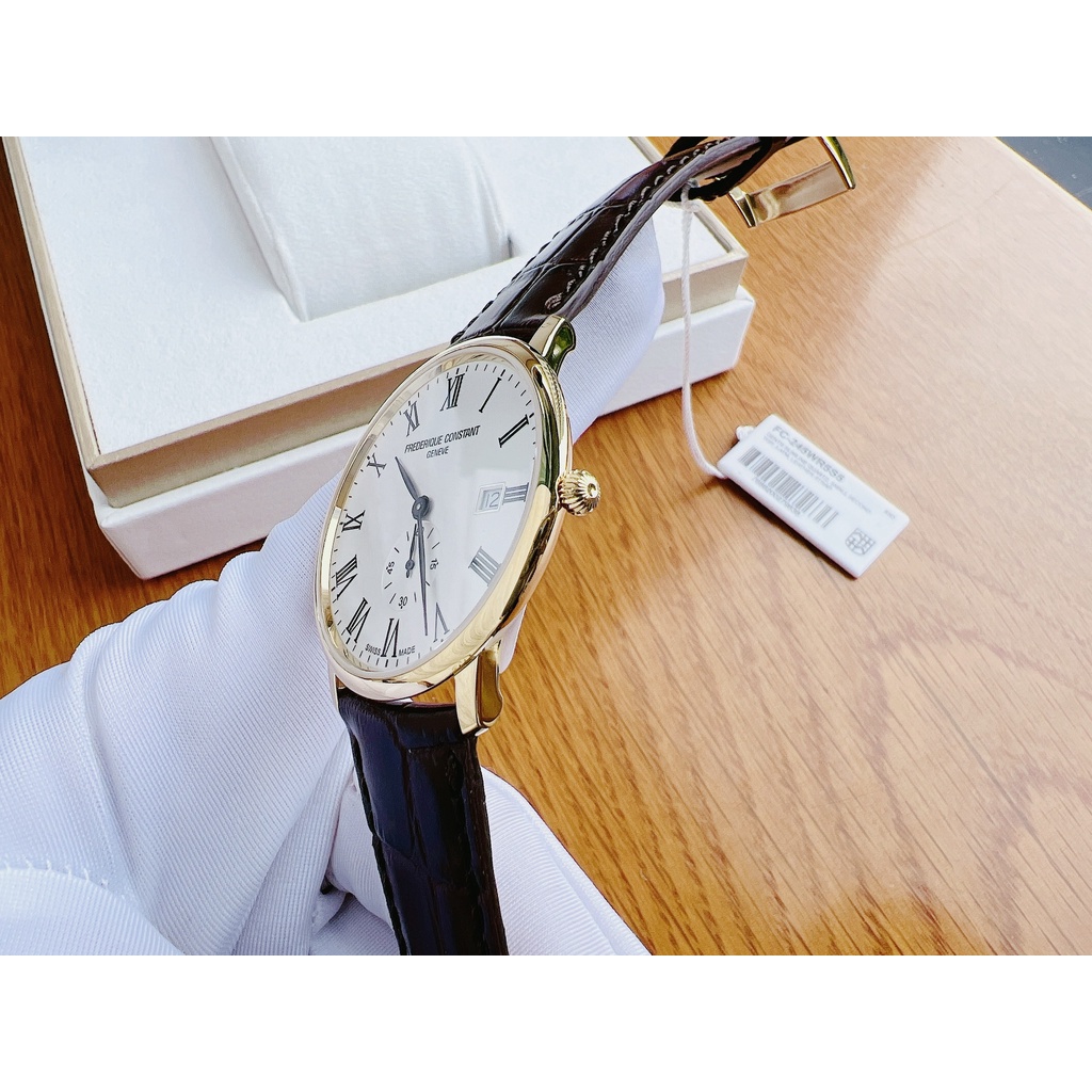 Đồng hồ nam dây da Frederique Constant Slimline FC-245WR5S5
