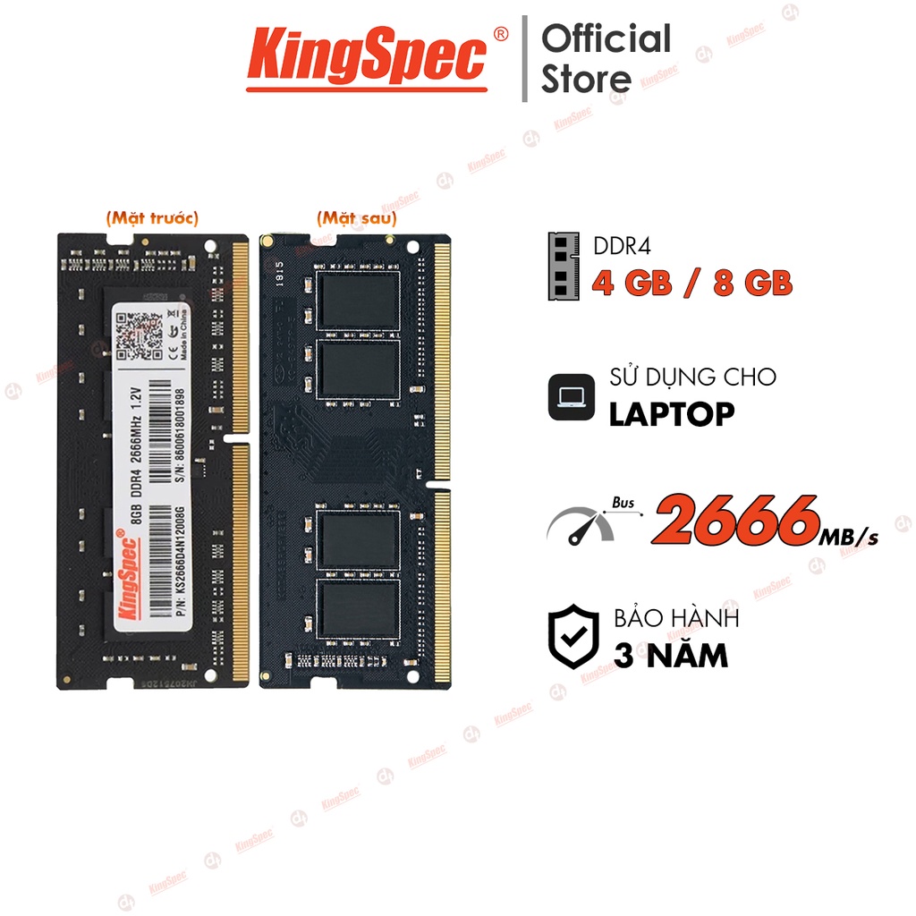 RAM Laptop KingSpec DDR4 2666 MHz | D4N - Hàng Chính Hãng